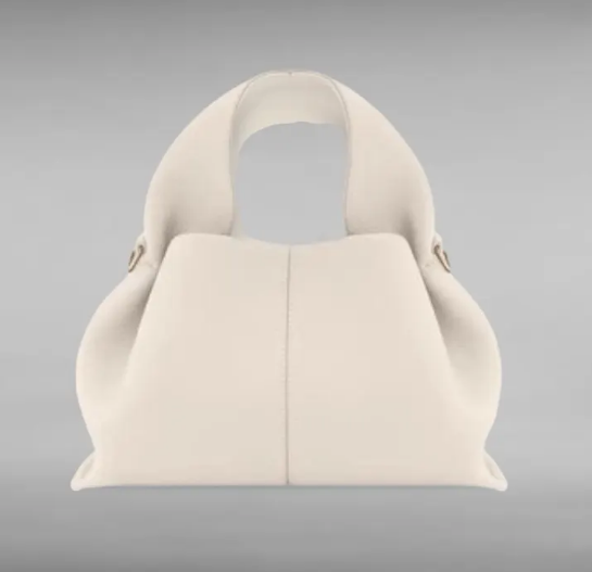 Chic Affordable Cowhide Handbag -white