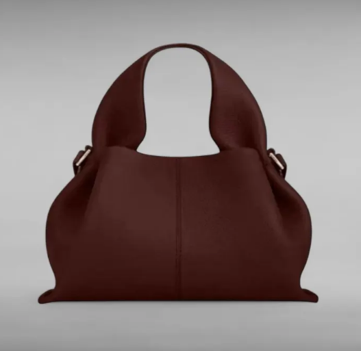 Chic Affordable Cowhide Handbag --red