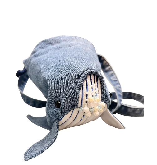 Jeans Bucket Bag Whale Bag