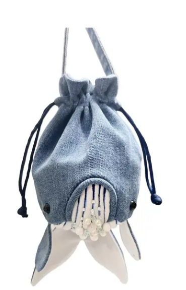 Jeans Bucket Bag Whale Bag
